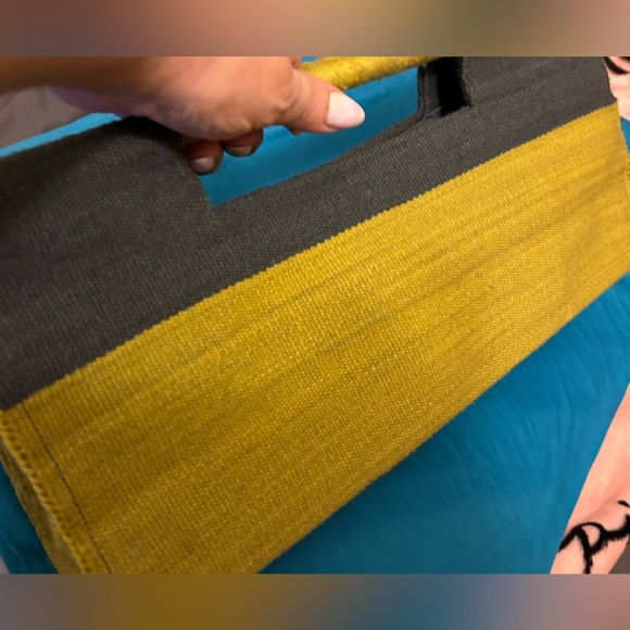 Designer Colorblock Clutch Handbag - Picture 3 of 11